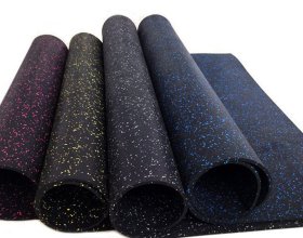 Heavy-duty rubber gym rolls for fitness equipment