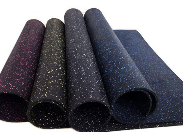 Heavy-duty rubber gym rolls for fitness equipment