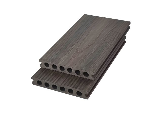 WPC flooring outdoor with slip-resistant wood texture