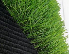 three tone landscaping artificial turf with mixed green PE fibers for natural outdoor landscapes