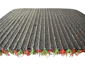 Rainbow artificial grass for creative landscape design