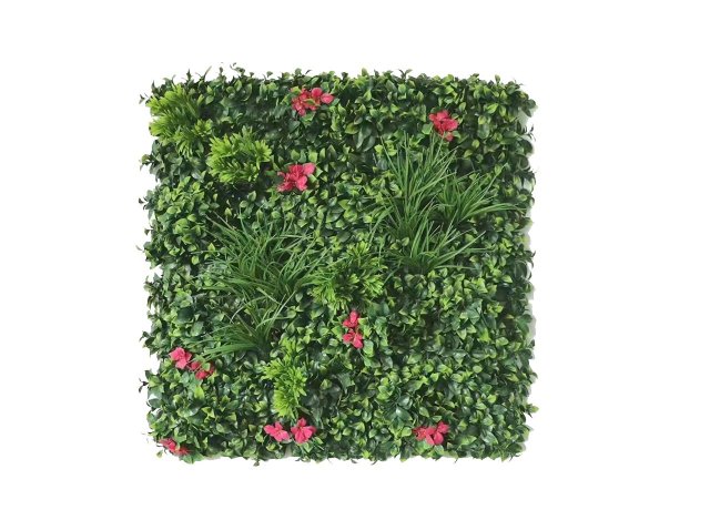 Dense PE foliage outdoor green wall for privacy screening