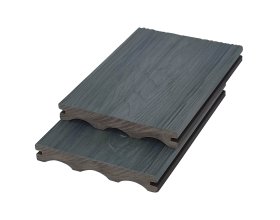 Co extruded decking for low maintenance garden spaces