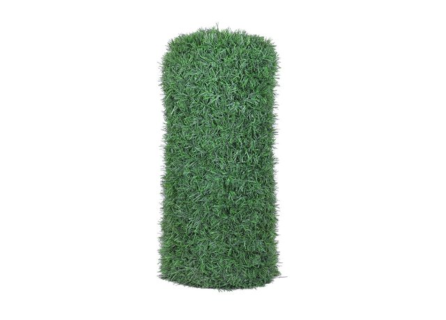 Artificial conifer screening for natural garden privacy