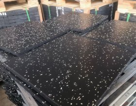 Dense rubber gym mats for high-impact fitness spaces