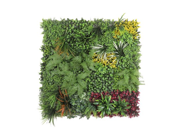 UV-resistant artificial live wall panels for exterior walls