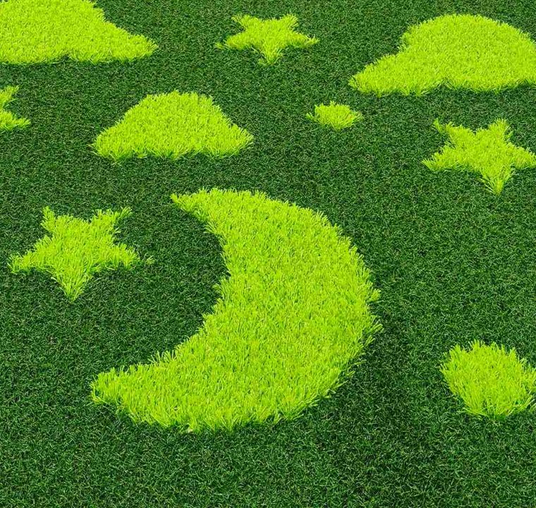 3D Embossed Designs Pattern Artificial Grass Carpet