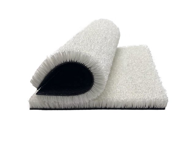 White turf surface for ski training and practice areas