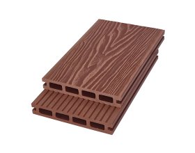 Wood grain 3D embossed WPC decking for outdoor decks