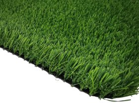 Dense PE fibers for indoor soccer turf surface