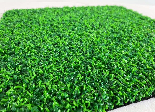 Durable synthetic grass fibers for artificial turf baseball field
