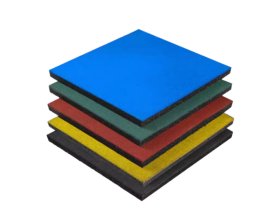 Rubber playground mats with shock absorption for play areas