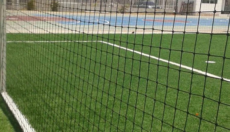 Football field barrier net
