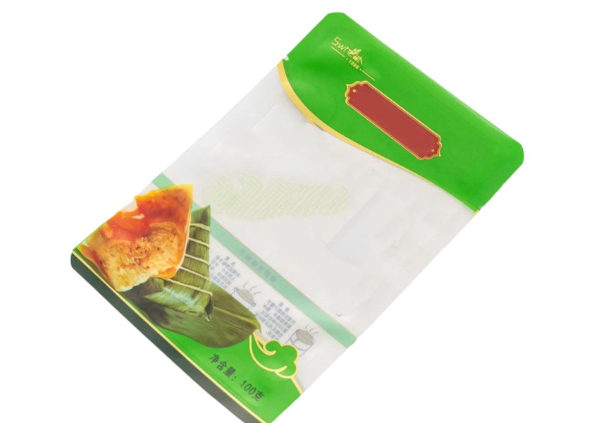 Green Three Side Seal Vacuum Bag
