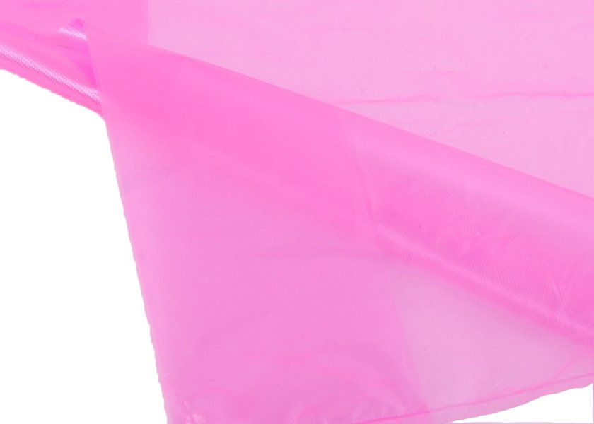 Semi-transparent Pink Flat PE Disposable Packaging Bags