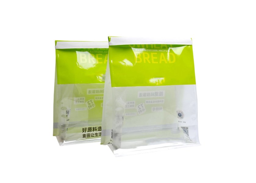 Glossy Transparent Zipper Stand Up Food 