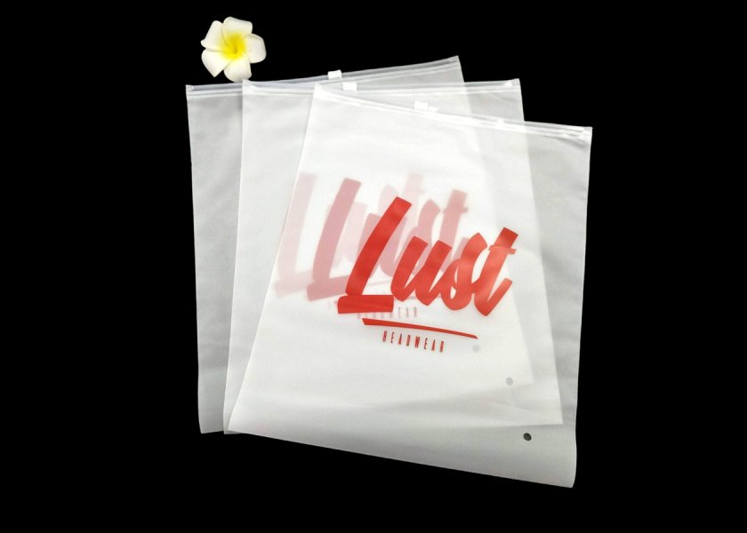 Matte Custom Print Apparel Zipper Bag