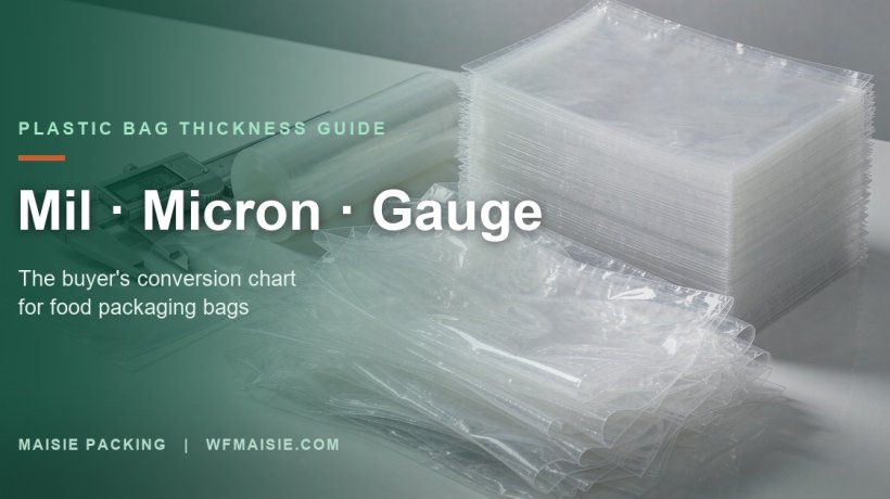 Plastic Bag Thickness Guide: Mil vs Micron vs Gauge (2026)