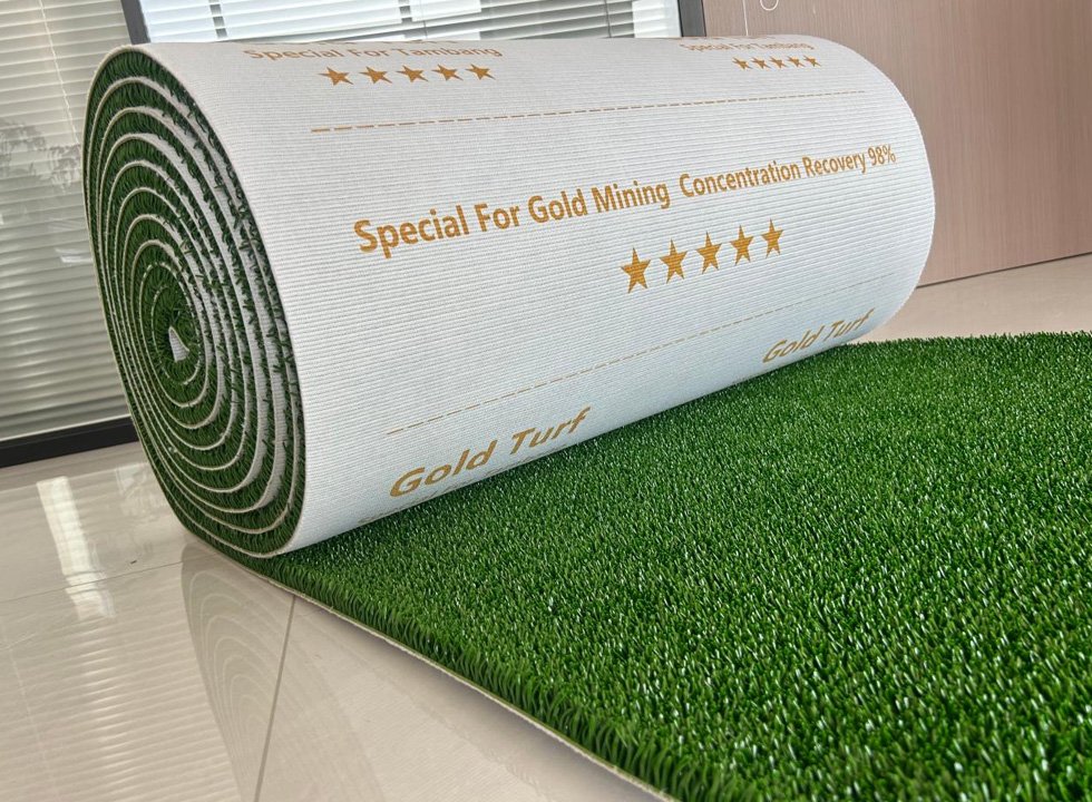 Artificial Turf Gold Trap Grass Gold Mining Mats Alluvial Gold Recovery Sluice Box Mat