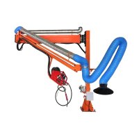 dual section welding boom arm structure