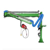 360 degree flexible fume extraction welding arm