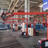 single arm hydraulic welding boom equipment