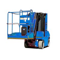 Self locking platform mast lift system