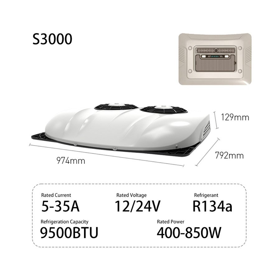 S3000 9500BTU rooftop parking AC