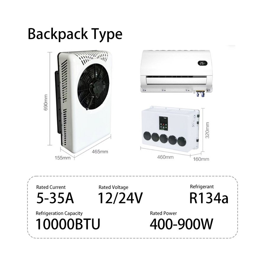 Backpack Type Split Parking AC Indoor Unit