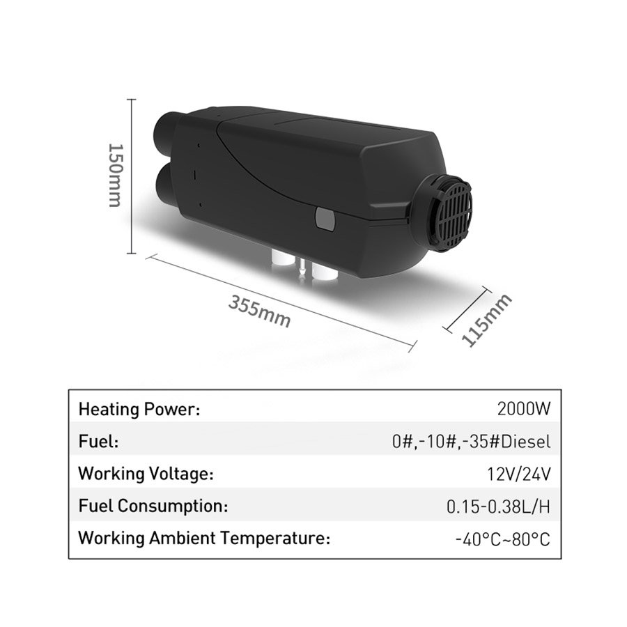 2KW Split Diesel Air Heater for RV