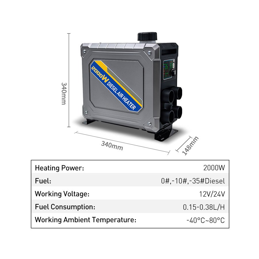 Mecha-style Portable Diesel Air Heater