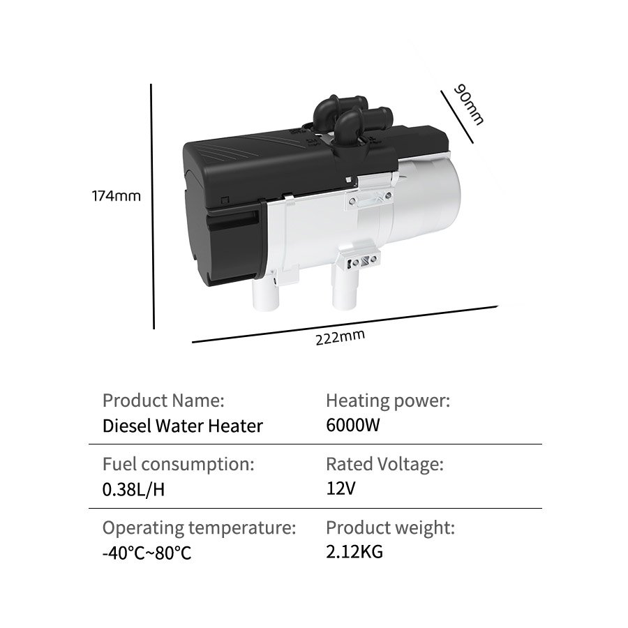 Diesel Water Heater for Engine Preheating