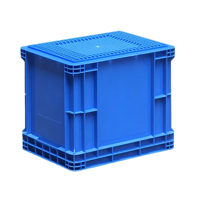High Quality Hdpp Plastic Crate Turnover Box Workshop Storage Heavy Duty Solid Box Plastic Turnover Box