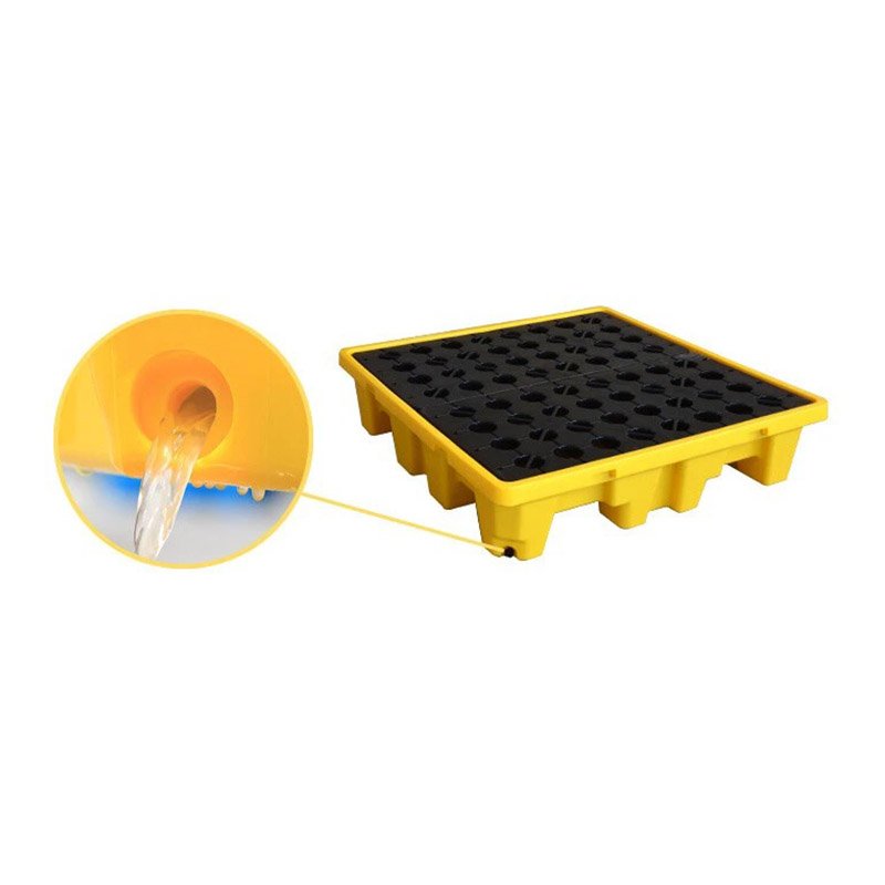 Industrial spill pallet safety system