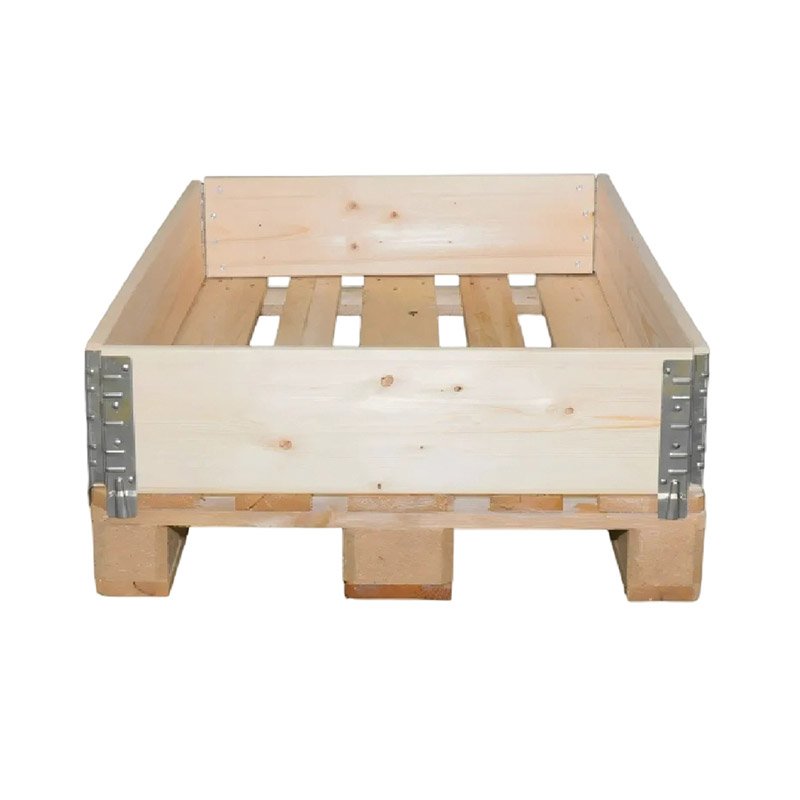 hinged wooden packaging crate