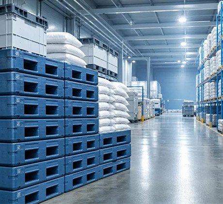 When Does a Stackable Large Pallet Save More Floor Space?