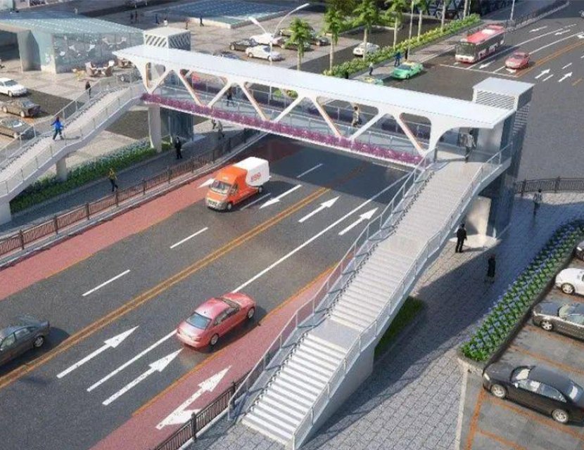 Steel structure bridge
