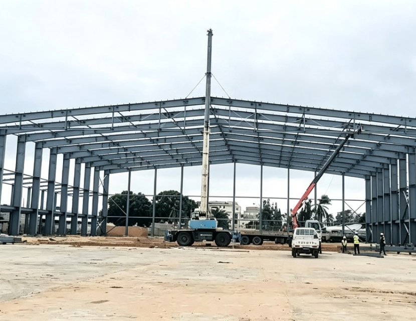 Steel structure MRO aircraft hangar