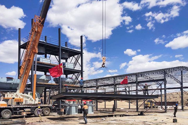 A 800TPD Fracturing Sand Processing Plant in Ningxia
