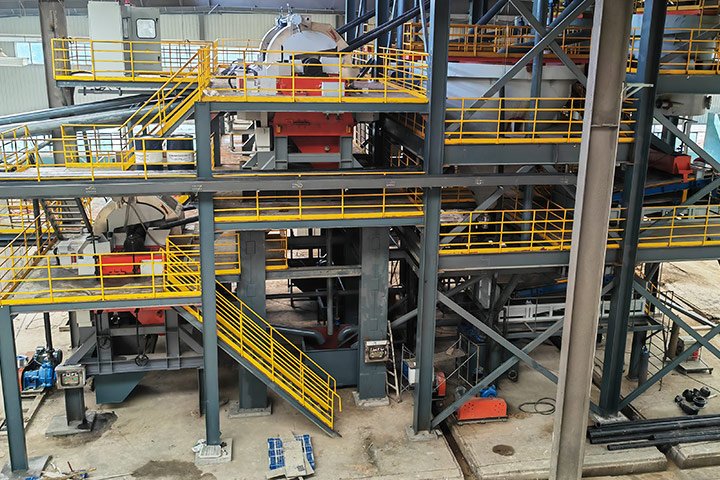 A Shandong 3000TPD Quartz PV Glass Sand Processing Plant