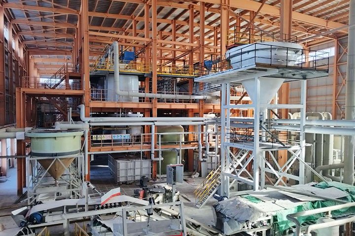 J Gansu 3,000TPD Quartz Glass Sand + Quartz Slab Sand Dual-processing Project