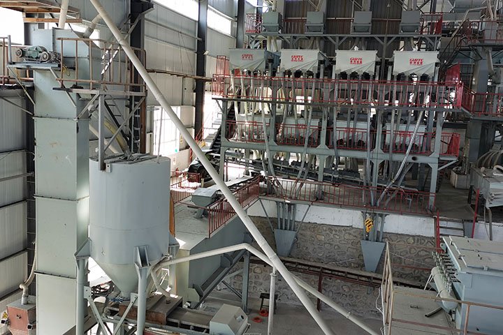 E 1,300TPD Quartz Slab Sand Processing Plant