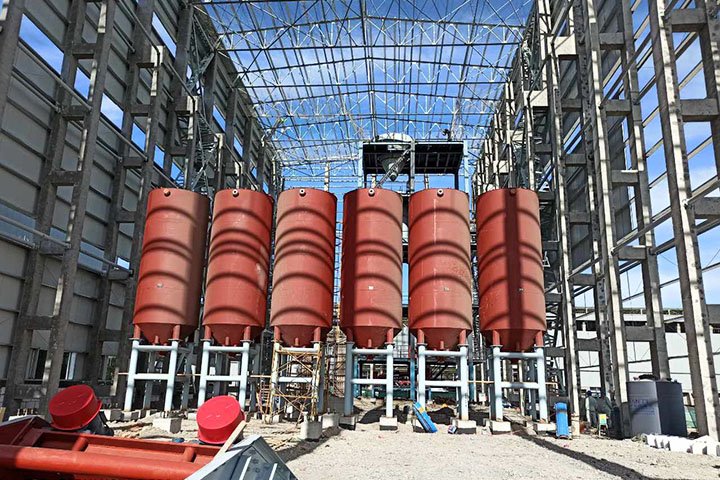 K Complete Processing Line for Slab-grade Silica Sand with Acid Leaching in Xinjiang