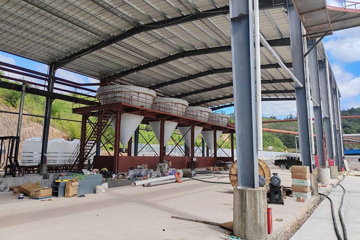 E 1,500TPD Quartz Glass Sand Processing Plant Project