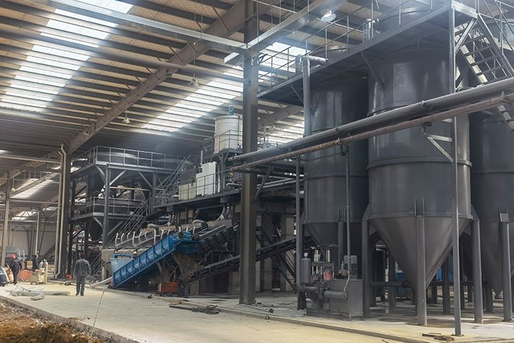 A Large Silica Sand Washing Processing Plant Project
