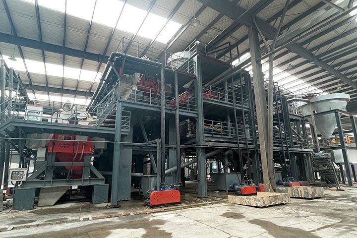A Anhui 2,800TPD Quartz Glass Sand Processing Plant