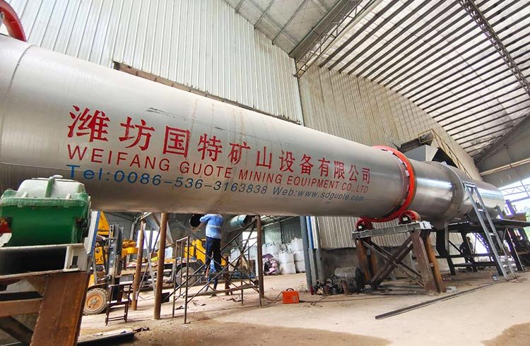 Silica sand dryer0