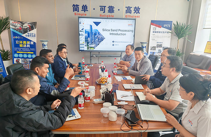 Indonesian customers visit Guote Mining Equipment 03
