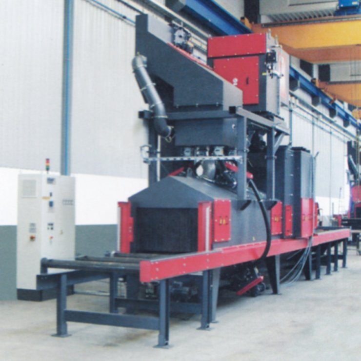 QH69H Section Steel Shot Blasting Machine