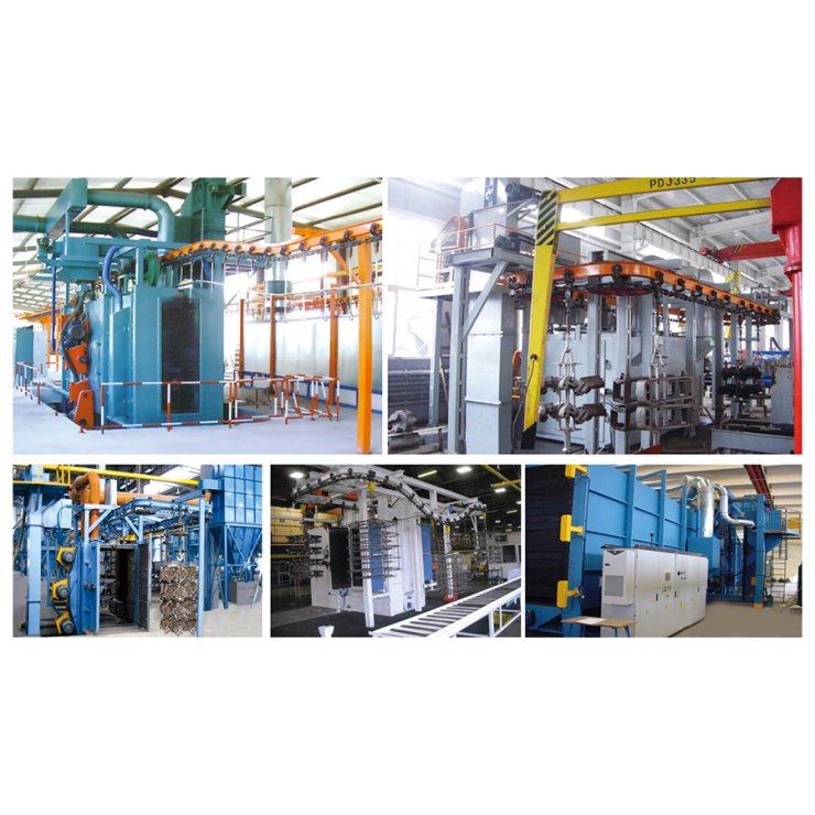 Q38/Q48 Catenary Stepping Shot Blasting Machine